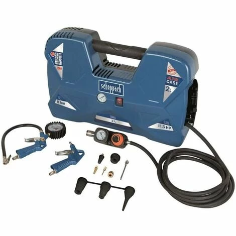 230V MOBILE AIR COMPRESSOR PORTABLE WITH ACCESOIRES 1.5HP 2L SCHEPPACH AIR CASE 230V MOBILE AIR COMPRESSOR PORTABLE WITH ACCESOIRES 1.5HP 2L SCHEPPACH AIR CASE -SCHEPPACH Sales 24077572 1
