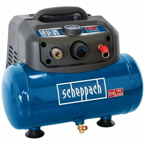 230 V AIR COMPRESSOR 1.6 HP LITRE TANK 6 PORTABLE WITH ACCESORIES SCHEPPACH HC06 230 V AIR COMPRESSOR 1.6 HP LITRE TANK 6 PORTABLE WITH ACCESORIES SCHEPPACH HC06 -SCHEPPACH Sales 24078278 2