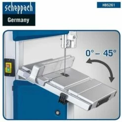 230V BAND SAW 250mm 500W SCHEPPACH HBS261 6 230V BAND SAW 250mm 500W SCHEPPACH HBS261 -SCHEPPACH Sales 24078361 5