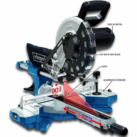 Scheppach HM254 10" Mitre Saw 7 Scheppach HM254 10" Mitre Saw - Image 5